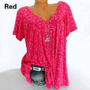 the BAGGY BOHO BLOUSE - Casual Large Size V-Neck Fashion Summer Printed Loose Bottoming Bohemian Shirt
