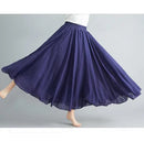the 50's RETRO - Elegant Vintage Bohemian Fashion Cotton Linen Long Skirt