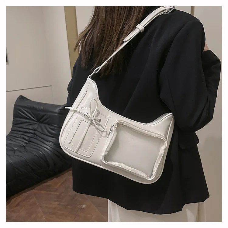 the SEE ME NOW - Shoulder Bag Women Transparent Bag, School Crossbody Bag, Female Japanese Designer Preppy Handbag/Purse