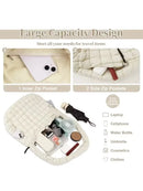 the PUFFY BOHO - Casual Ruched Hobos, Women Shoulder Bags, Quilted Padded Crossbody Bag, Large Capacity Nylon Puffer Tote Bag, Big Shopper Purses