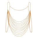 the CHEST CHAIN - Multilayer Metal Link Chest Chain for Women, Jewelry Sexy Lingerie Underwear Body Back Chain Festival Accessories Party