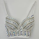 the JEWELED POPSTAR - Sexy Club Corset Streetwear Casual Camis Summer Party Fashion Tank Tops
