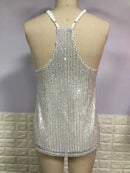 the SPARKLER - Stage Show Summer Sexy Party/Club Tank Tops and Shirts for Women