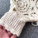 the BOHEMIAN LACE - Knitted Tassel Crochet Hollow Out Smock Sleeve Shirts for Women