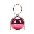 the BALL BAG - Luxury Women Round Ball Evening Bag, Fashion Smooth Bright Surface Clutch Bag, Ladies Crossbody Bag, Party Chain Handbag Purse