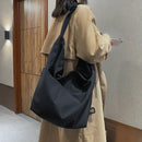 the MESSENGER - Canvas Totes Bags, Women Casual Handbags, Solid Color Shoulder Bag, Simple Messenger Bag Purses