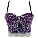 the ROCK STAR - Women's Sexy Luxury Camis Crop Corset Tank Top Bralette Push Up Bra