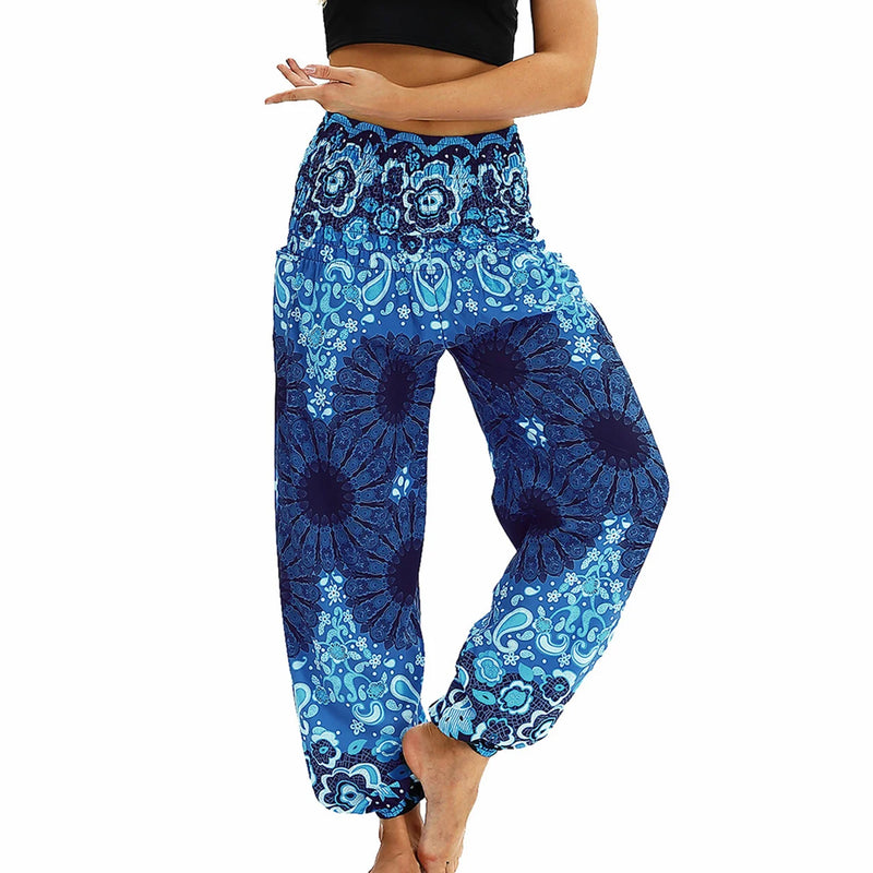 Hippie Harem Pants For Women, Women's  Modal Cotton Soft Bloomer,Sports Dance Jogger Pants With Pocket