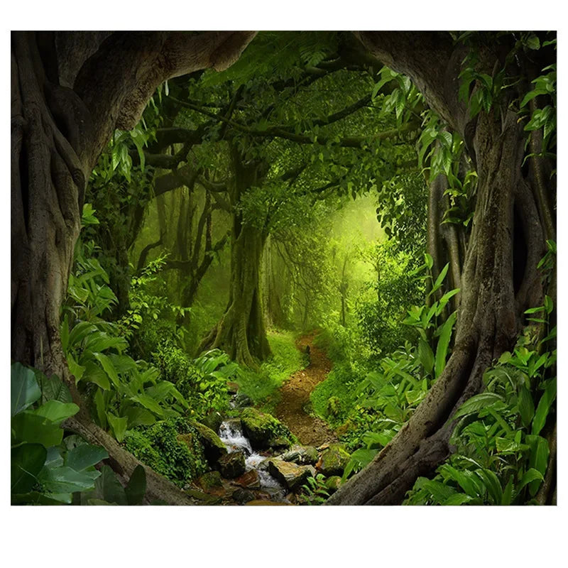 the FOREST LIFE - Tree Wall Hanging Tapestry, Fantasy Magical Tapestry Decorative Wall Decor