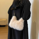 the FUR BALL - Plush Shoulder Bag, Women Soft Fluffy Crossbody Bag, Faux Fur Luxury Handbag, Winter Women's Bag, Clutch Purse for Women