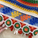 the HIPPIE BOHO - Bohemian Rainbow Knit Hooked Flower Hollow Out Sleeveless Summer Beachwear Colorful Camis