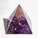the GENERATOR - Natural Crystal Energy Generator Pyramid, Peridot Amethyst Reiki Healing Chakra Resin Pyramid, Egyptian Decor Room Decoration 1pc