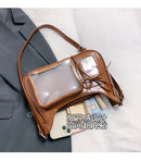 the SEE ME NOW - Shoulder Bag Women Transparent Bag, School Crossbody Bag, Female Japanese Designer Preppy Handbag/Purse