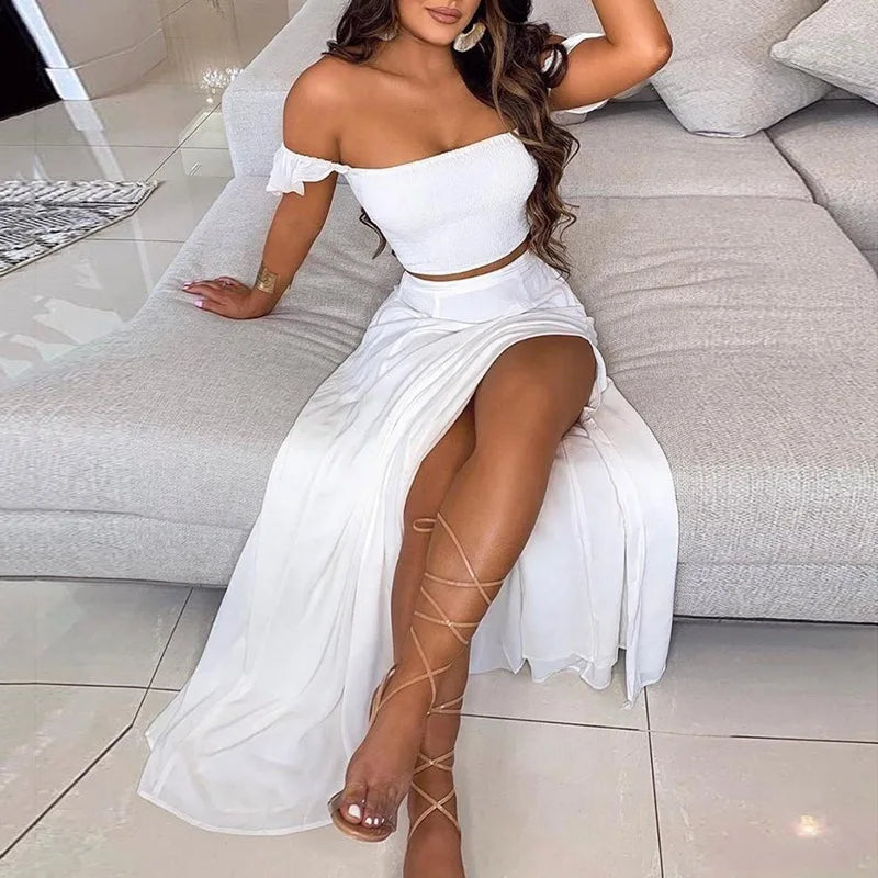 Elegant Women's Dresses Combination Sexy Sets Summer Bohemian Set For Women 2 Piece Sets Women Outfit Summer 2024 Костюм С Юбкой