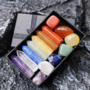 the CHAKRA GIFT BOX - Natural Stone Crystal Gemstone, Chakras Healing Quartz, Mineral Ornament, Home Decoration High Quality Gifts Box 14/10/8/7 PCS/Set