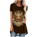 Summer T-shirt Western Aztec Ethnic 3D Print Streetwear Women Short Sleeve T Shirts Tunic Tops Tees Woman New Oversized Clothing