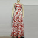 the PALM BEACH - Casual Summer Pattern Print Bohemian Elegant Sleeveless Beach Dress for Women