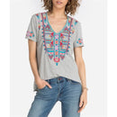 the NAVAJO - Summer 3D Print V-Neck Retro Women Boho Oversized T-Shirts for Women