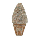 the I SCREAM FOR ICECREAM - Women Ice Cream Gems Day Clutches, Lady Clutch Purses for Wedding Party, Evening Small Purse
