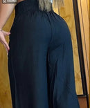 the BOOGIE BOHO - Women's Elegant Casual Long Trousers Fashion Solid Office High Waist Flared Pants