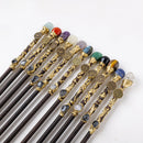 the CONSTELLATION SCEPTER - 1Piece 12 Constellation Crystal Stone Wand, Magic Gem Healing, Home Decor, Easter Halloween Creative Gifts