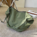 the MESSENGER - Canvas Totes Bags, Women Casual Handbags, Solid Color Shoulder Bag, Simple Messenger Bag Purses