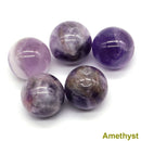 the CHAKRA BALLS - 5PCS / Set Mini 16mm Natural Stones Crystals Round Balls, Healing Reiki Amethyst Rose Quartz Energy Chakra Globe Balls