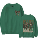 the CAMO MAMA - Women Mama Camo Coquette Bow Oversized Sweatshirts