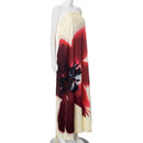 the BELTED BOHO - Sexy Strapless Print Floral Belt Maxi Backless Vacation Dress Autumn Loose Elegant Party Beachwear
