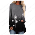 Floral Dandelion 3d Print Long Sleeve T-shirts Women Fashion T-shirt Femme Tops Tees Long Tops Lady Tshirt Tunic Women Clothing