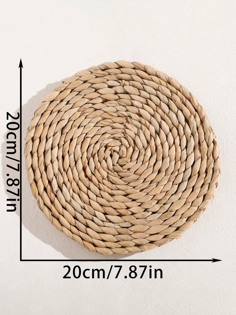 the WICKER WALL - Seagrass Wall Hanging Decor Wall Basket, Boho Home Decoration Handmade Natural Wall Art for Kitchen Bedroom Living Room Ornament