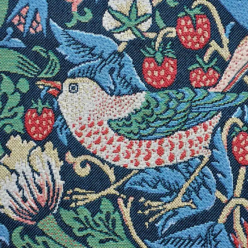 the STRAWBERRY GARDEN - Tapestry Morris Strawberry Thief Fine Art Tapestry Wall Hanging 100% Cotton 55"x43" Room Decor Aesthetic