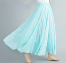 the 50's RETRO - Elegant Vintage Bohemian Fashion Cotton Linen Long Skirt