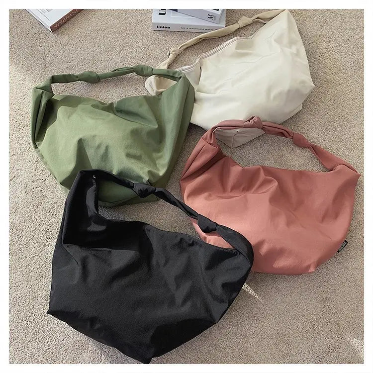 the MESSENGER - Canvas Totes Bags, Women Casual Handbags, Solid Color Shoulder Bag, Simple Messenger Bag Purses