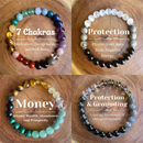 the INTENTION BRACELET - Men/Women Wealth Bracelet, Stone Handicrafts Accessory Natural Stone Bracelet for Men/Women