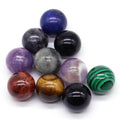 5PCS / Set Mini 16mm Natural Stones Crystals Round Ball Healing Reiki Amethyst Rose Quartz Energy Chakra Globe Beads Specimen