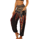 the AZTEC BOHO - Hippie Harem Soft Bloomer Sports Dance Boho Jogger Pants with Pockets