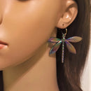 the DRAGONFLY - Colorful Alloy Dragonfly Earrings Jewelry Gift