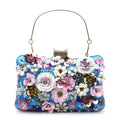 the FLOWER SHOP - Fashion Women Bags, Flower Diamonds Embroidery Small Clutch, Luxury Lady Handbags, Evening Bags, New Arrival Chain Shoulder Purse