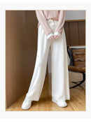 the CASUAL BOHO - Autumn/Winter Knitted High Waist Casual and Loose Straight Leg Pants