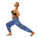 the AZTEC BOHO - Hippie Harem Soft Bloomer Sports Dance Boho Jogger Pants with Pockets
