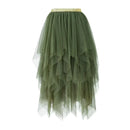 the TULLE TUTU - Fashion Summer Tutu Skirt Harajuku Tulle High Waist Midi Mesh Skirts