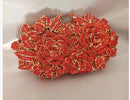the ROSE GARDEN - Women Rhinestones Clutch Bag, Women Crystal Evening Bag, Wedding Party Dinner Handbags, Bridal Diamond Purses