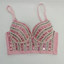 the JEWELED POPSTAR - Sexy Club Corset Streetwear Casual Camis Summer Party Fashion Tank Tops