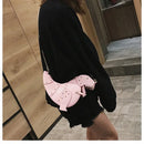 the DINO-MYTE - Trend Fashion 3D Dinosaur Design Rivets PU Leather Chain Purse, Shoulder Bag Tote, Crossbody Mini Messenger Bag