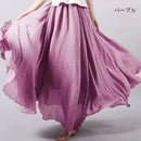 the 50's RETRO - Elegant Vintage Bohemian Fashion Cotton Linen Long Skirt