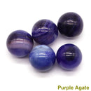 the CHAKRA BALLS - 5PCS / Set Mini 16mm Natural Stones Crystals Round Balls, Healing Reiki Amethyst Rose Quartz Energy Chakra Globe Balls