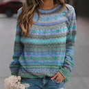 the BOHO SWEATER - Autumn/Winter Knitted Sweater Plus Size Round Neck Pullover Sweatshirts