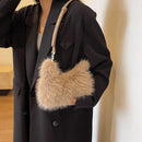 the FUR BALL - Plush Shoulder Bag, Women Soft Fluffy Crossbody Bag, Faux Fur Luxury Handbag, Winter Women's Bag, Clutch Purse for Women