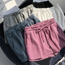 the SHORTY - Women Wide Leg Loose Summer High Elastic Waist Drawstring Pocket Outdoor Shorts